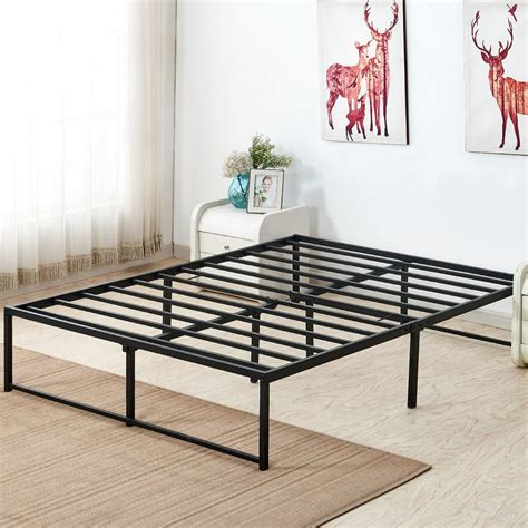 metal bed frame full no box spring|purple mattress without box spring.